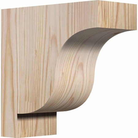 Ekena Millwork Newport Smooth Corbel, Douglas Fir, 3 1/2"W x 8"D x 8"H COR04X08X08NEW00SDF